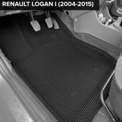 3D коврики EVA с бортами Renault Logan I (2004-2015)