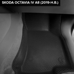 3D коврики EVA с бортами Skoda Octavia IV A8 (2019-н.в.)