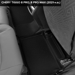 3D коврики EVA с бортами Chery Tiggo 8 Pro (2021-н.в.)