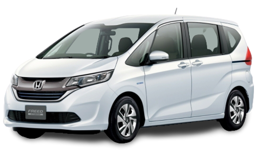 2D коврики EVA в салон и багажник  на Honda Freed II, правый руль, с отдельными креслами 2-го ряда (2016-н.в.)
