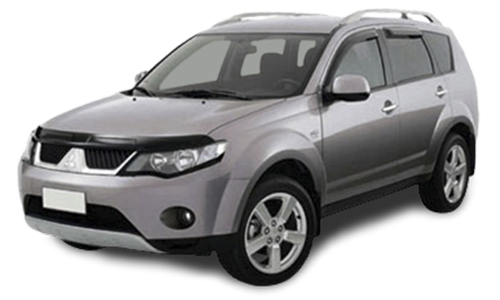 2D коврики EVA в салон и багажник  на Mitsubishi Outlander II XL (2005-2013)