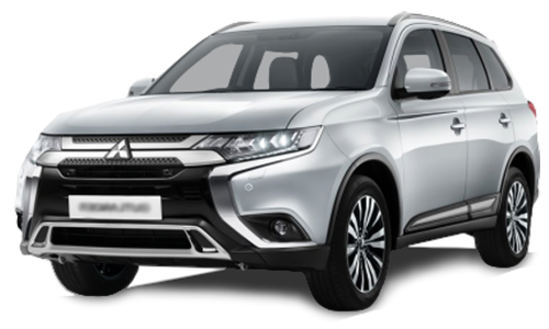 2D коврики EVA в салон и багажник на Mitsubishi Outlander III рестайлинг 7 мест (2014-н.в.)