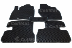 2D коврики EVA в салон на Mitsubishi Pajero iO 3D левый руль (1998-2007)