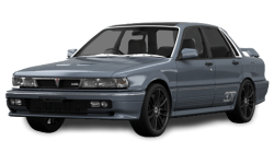 2D коврики EVA в салон на Mitsubishi Galant VI (1987-1992)