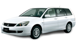 2D коврики EVA в салон и багажник на Mitsubishi Lancer IX Cedia универсал правый руль (2000-2003)