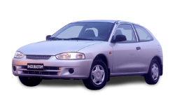 2D коврики EVA в салон и багажник на Mitsubishi Mirage V левый руль (1995-2003)